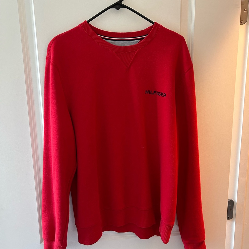 Tommy Hilfiger Red Crewneck Sweater